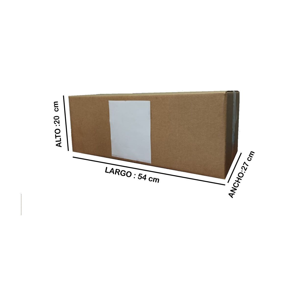 Caja CL04, medida 54 × 27 × 20 cm