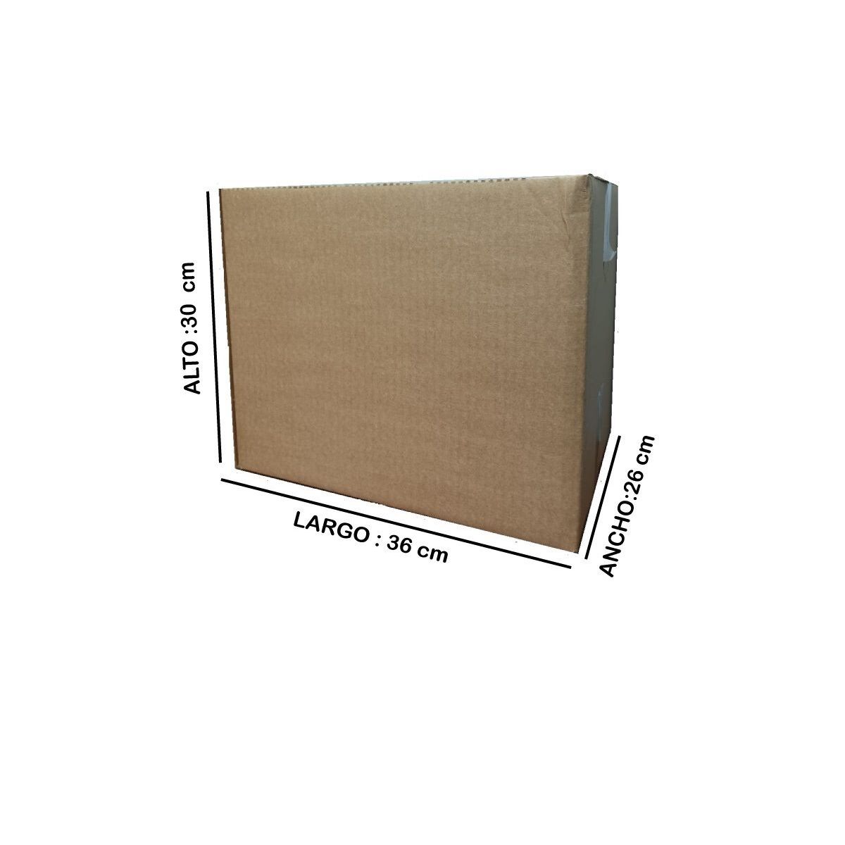 Caja SL-02, medida 36 × 26 × 30 cm