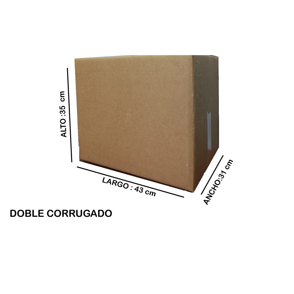 Caja SL-03, medida 43 × 31 × 35 cm
